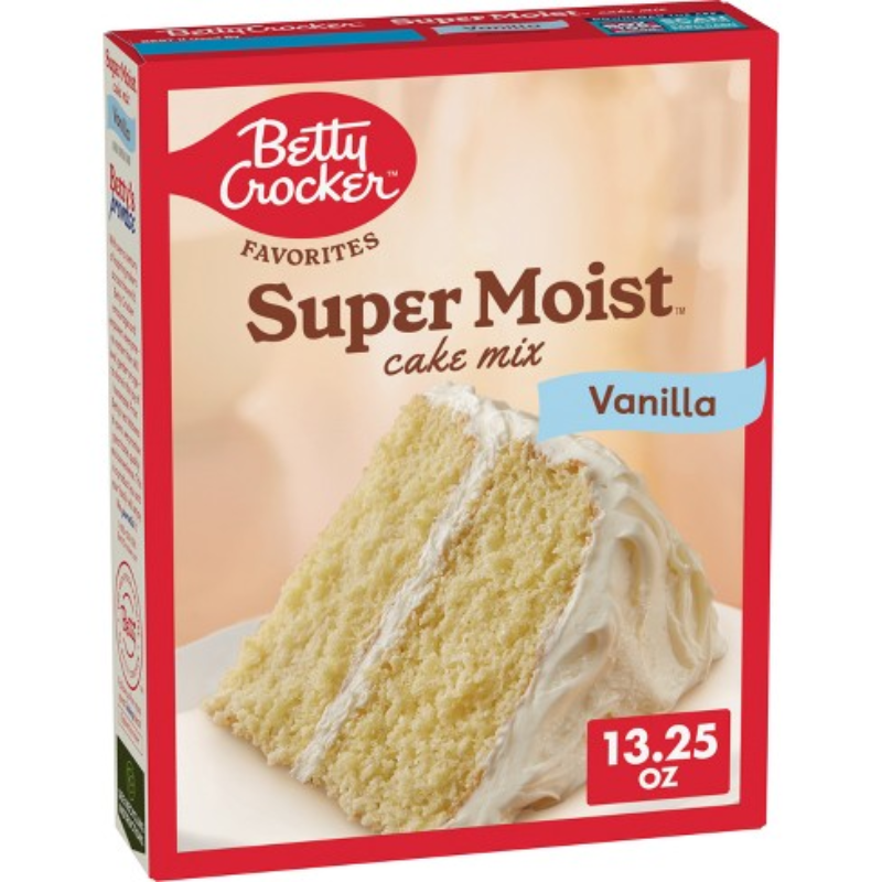 BETTY CROCKER - MÉLANGE À GÂTEAU SUPER MOELLEUX À LA VANILLE  - 13,25OZ