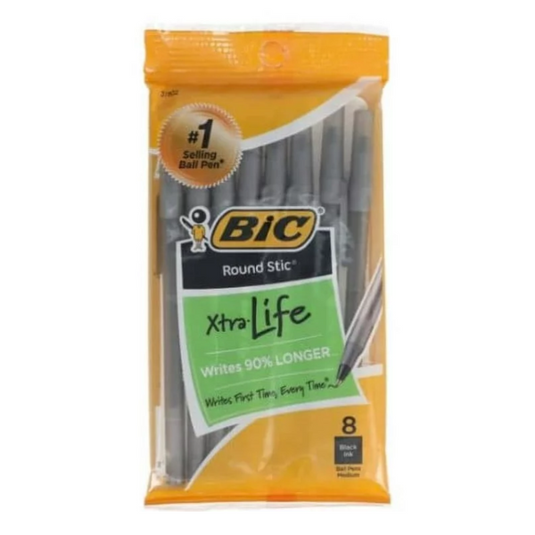 BIC - STYLO À BILLE XTRA LIFE BLACK 8 IN