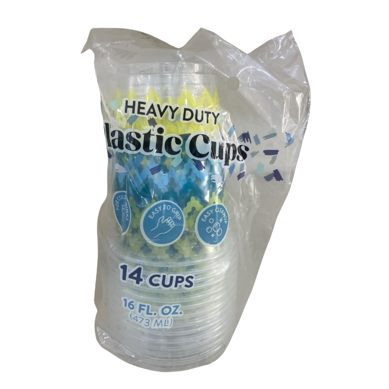 HEAVY DUTY PLASTIC CUPS - 16FLOZ