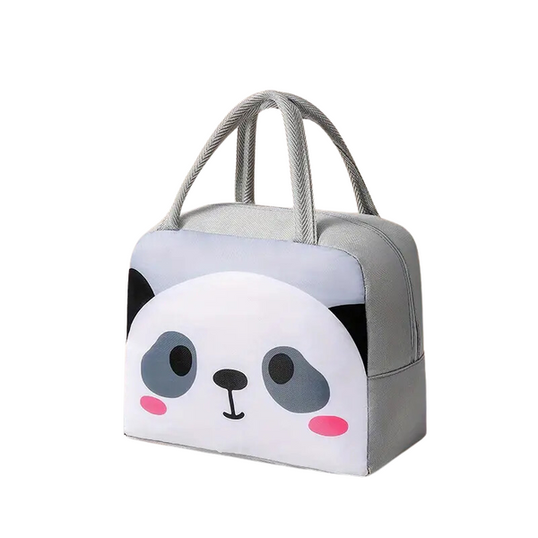 SAC  LUNCH À GRANDE CAPACITÉ BOÎTE PANDA GRIS