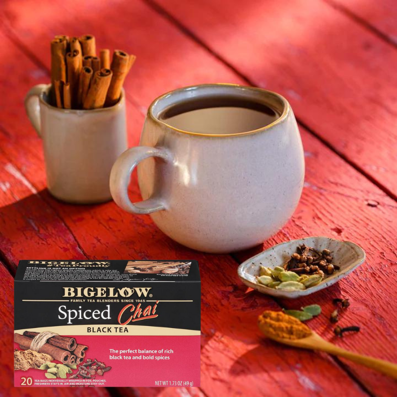 BIGELOW - THÉ NOIR CHAI ÉPICÉ- 49 G