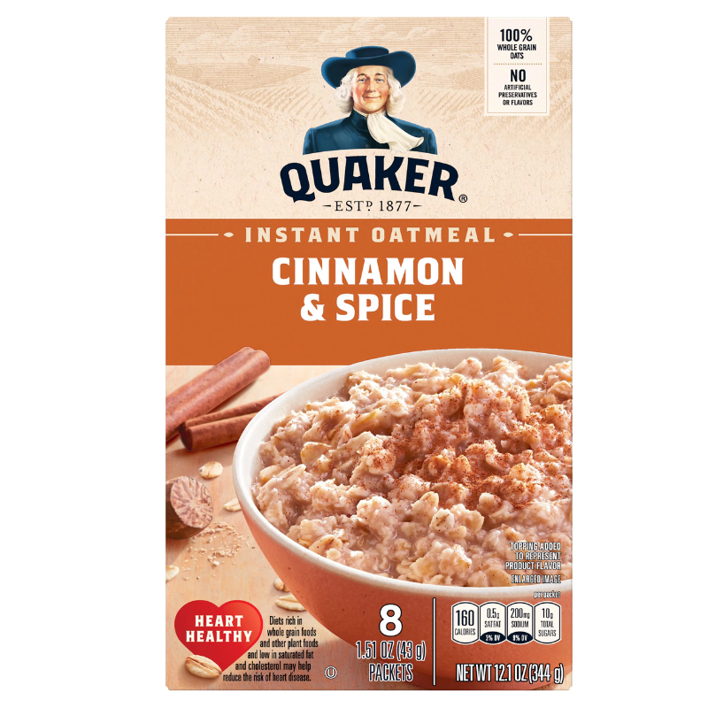 QUAKER - OATMEAL  CINNAMON & SPICE - 43 G