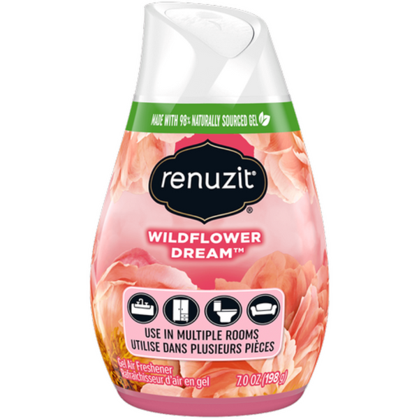 RENUZIT -  DÉSODORISANT EN GEL RÉGLABLE, WILDFLOWER DREAM - 198G