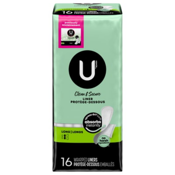 U - CLEAN & SECURE LINER PROTEGE-DESSOUS LONG 16 LINERS