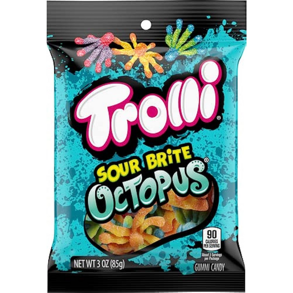 TROLLI - SOUR BRITE OCTOPUS - 3 OZ