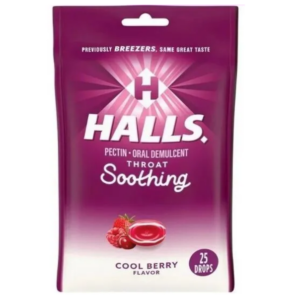 HALLS PECTIN ORAL DEMULCENT THROAT SOOTHING SUGAR FREE COOL BERRY (20 DROPS)