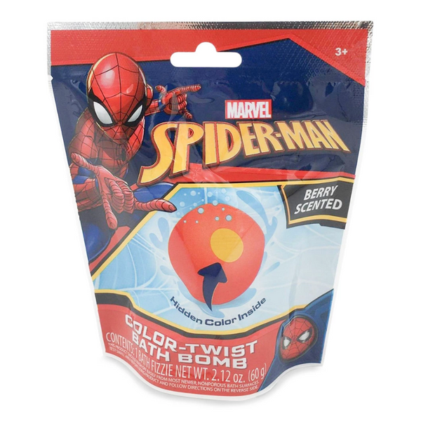 MARVEL - SPIDERMAN BOMBE DE BAIN PARFUM BAIES COLOR-TWIST- 1,41 OZ