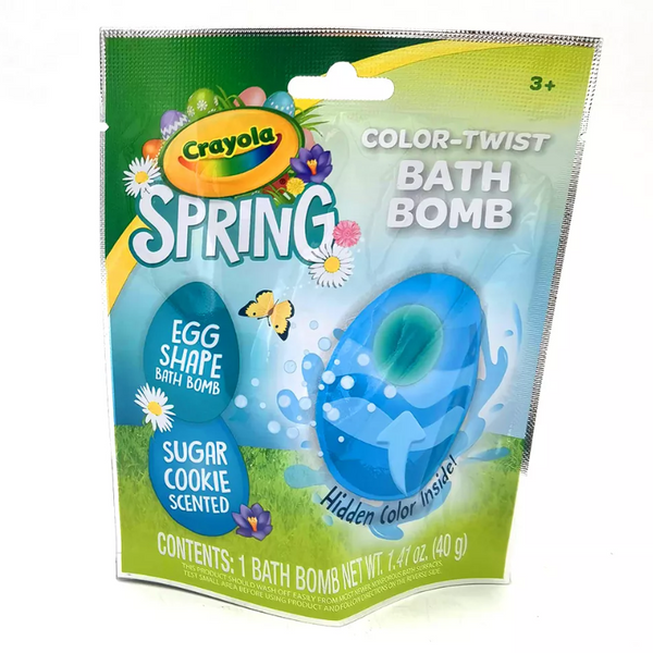 CRAYOLA - SPRING COLOR-TWIST BOMBE DE BAIN EGG SHAPE (SUGAR COOKIE SCENTED) - 1,41OZ