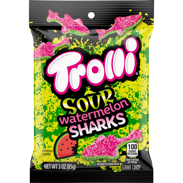 TROLLI - WATERMELON SHARKS - 3OZ