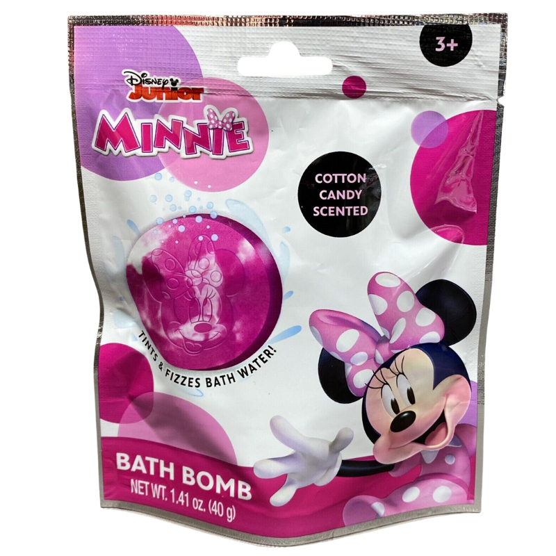 DISNEY JUNIOR - MINNIE BATH BOMB COTTON CANDY SCENTED - 1,41OZ