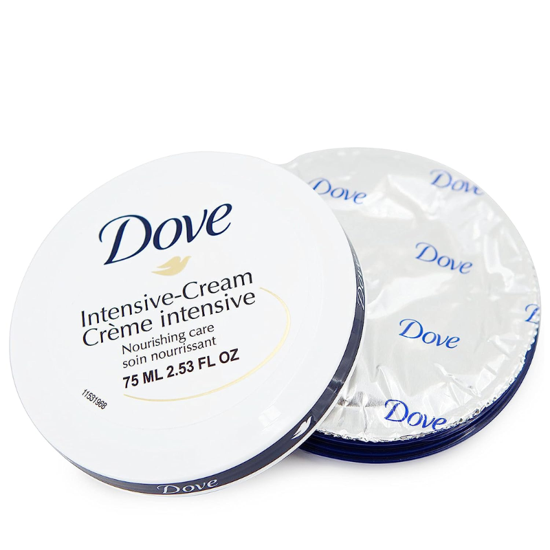 DOVE CRÈME NOURRISSANTE POUR LE CORPS VISAGE, MAINS ET CORPS CRÈME NOURRISSANTE RICHE POUR PEAU EXTRA SÈCHE AVEC 48 HEURES D'HYDRATATION