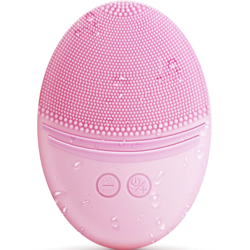 SUPER COOL - NETTOYANT VISAGE ÉLECTRONIQUE À ULTRASONS EN SILICONE - PINK