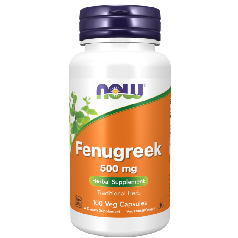 NOW - FENUGREEK  100 VEG CAPSULES - 500MG