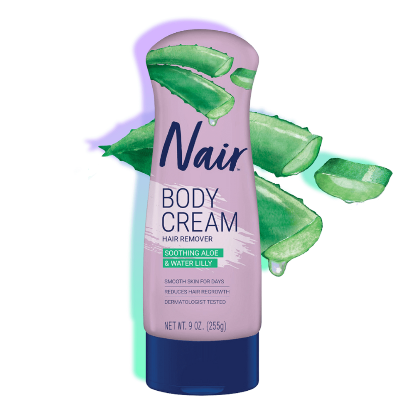 NAIR - BODY CREAM HAIR REMOVER SOOTHING ALOE & WATER - 255G