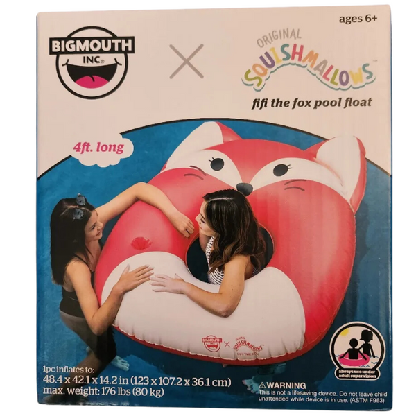 BIGMOUTH X SQUISHMALLOWS FLOTTEUR DE PISCINE  FIFI LE RENARD