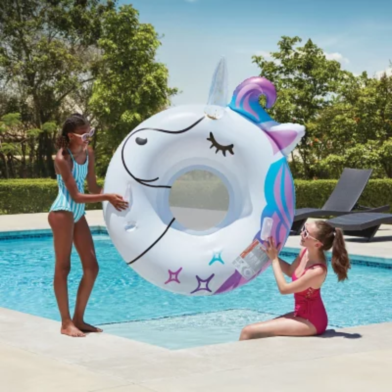MEMBER'S MARK - FLOTTEUR PISCINE GONFLABLE LICORNE SURDIMENSIONNÉ