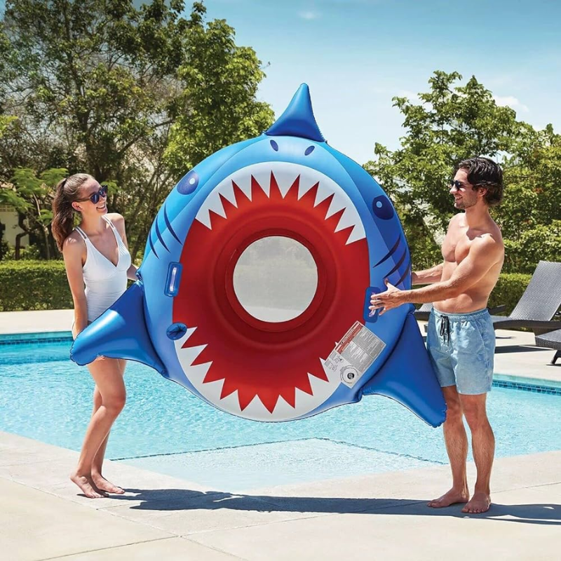 MEMBER'S MARK - FLOTTEUR DE PISCINE GONFLABLE SURDIMENSIONNÉ REQUIN