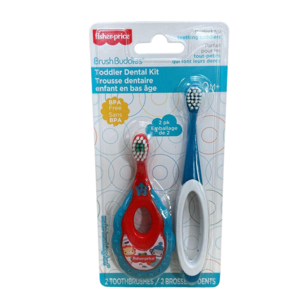 FISHER PRICE  KIT DENTAIRE POUR TOUT-PETIT (2 BROSSES A DENTS)