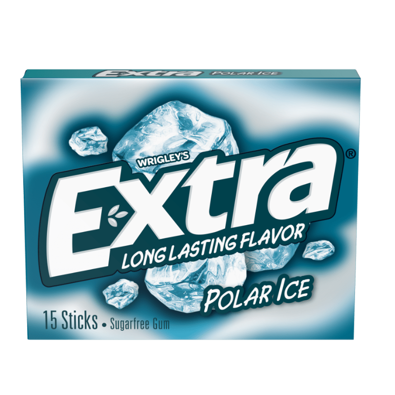 EXTRA - POLAR ICE SUGAR FREE CHEWING GUM - 45G