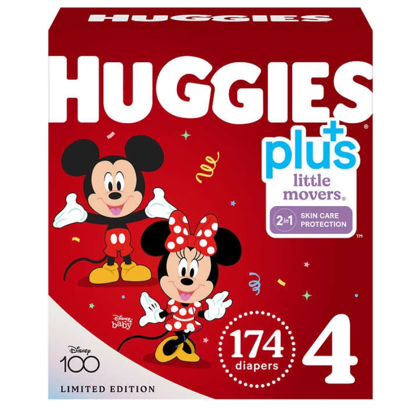 HUGGIES LITTLE MOVERS (TAILLES 4) COUCHES 174 CT