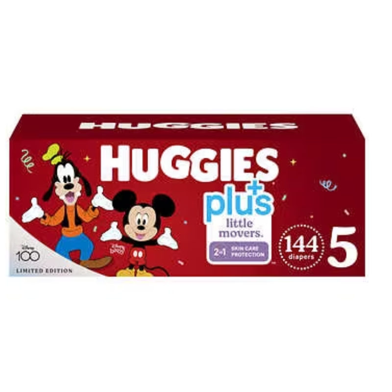 HUGGIES LITTLE MOVERS (TAILLE 5) COUCHES 144 CT