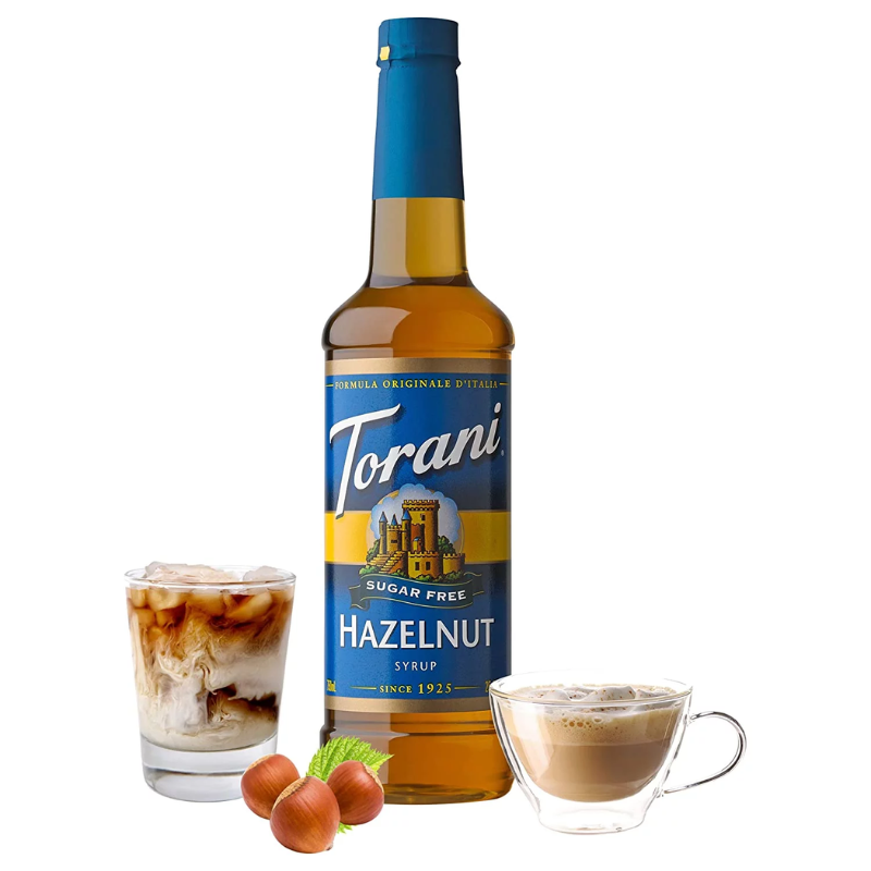 TORANI - SUGAR-FREE HAZELNUT FLAVORING SYRUP - 750 ML