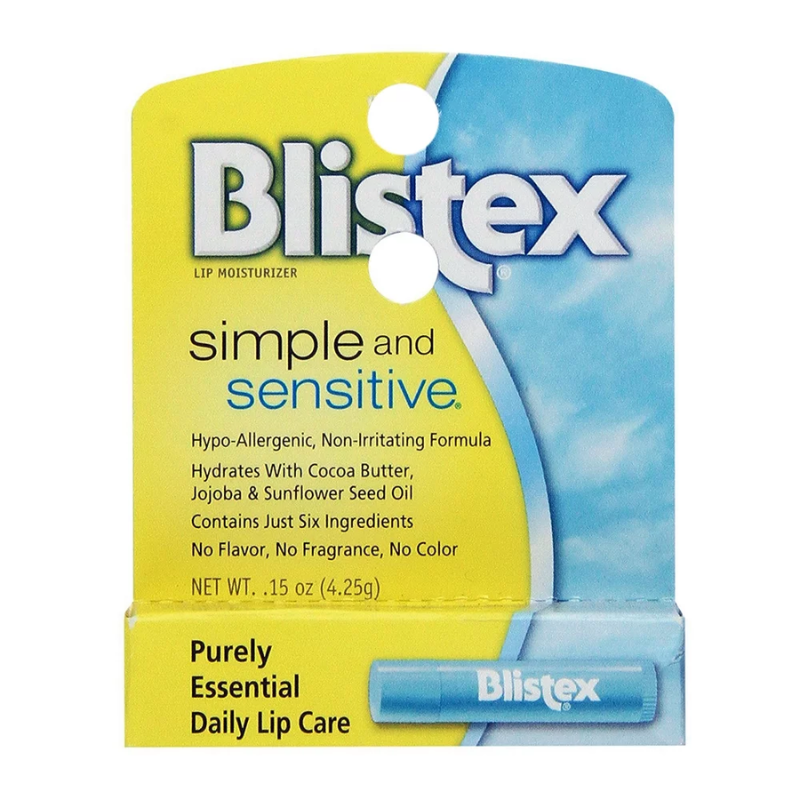 BLISTEX - SOIN POUR LES LÈVRES SIMPLE ET SENSIBLE - 0.15 OZ