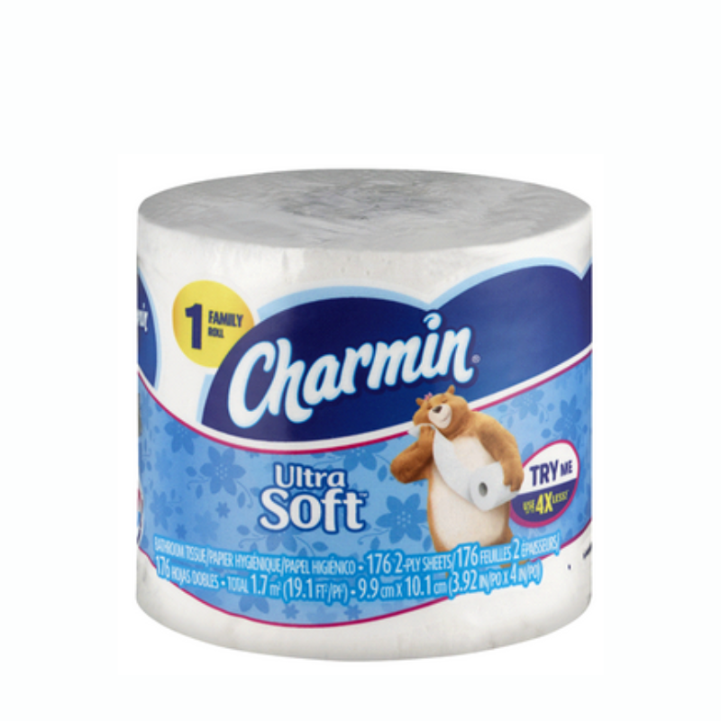 CHARMIN PAPIER HYGIÉNIQUE ULTRA DOUX À UN SEUL ROULEAU  - 1.7M