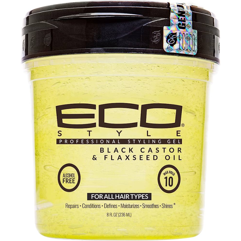 ECO STYLE BLACK CASTOR & FLAXSEED OIL 16 FL OZ