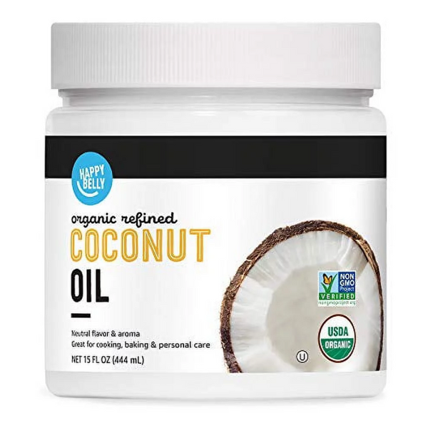 HAPPY BELLY ORGANIC REFINED COCONUT OIL 15 FL OZ