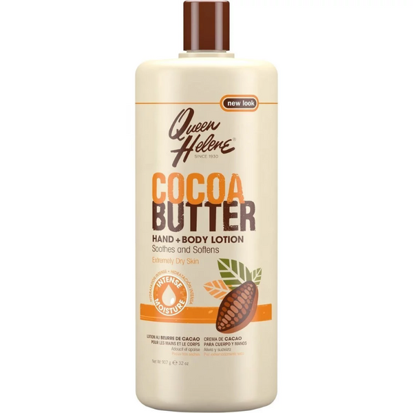 QUEEN HELENE - COCOA BUTTER HAND & BODY LOTION - 32 OZ