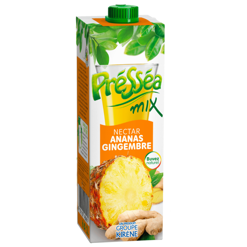 PRÉSSÉA - ANANAS-GINGEMBRE - 1L