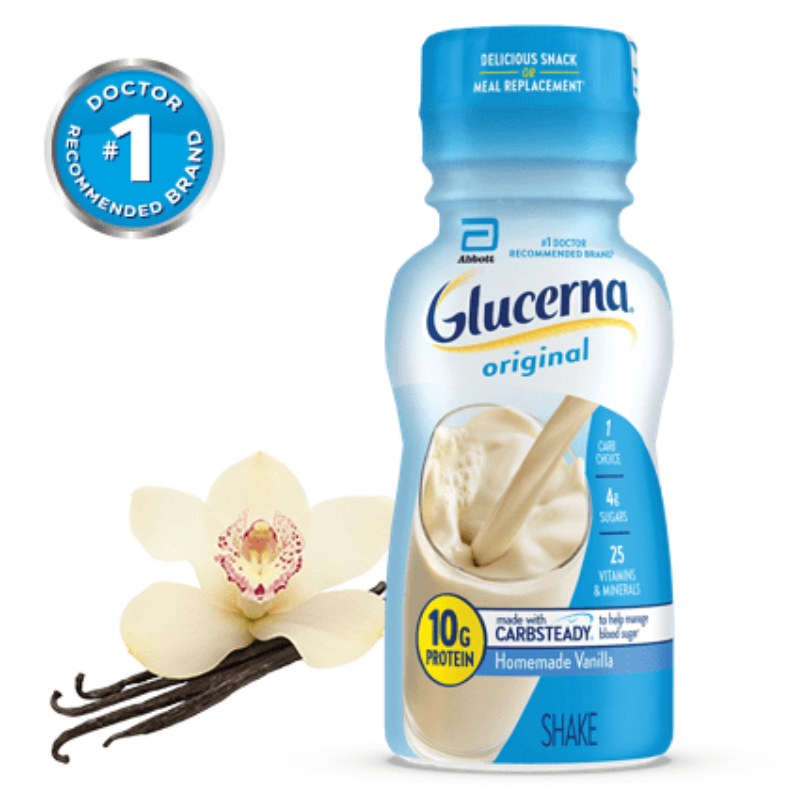 GLUCERNA - ORIGINAL HOMEMADE VANILLA - 8 FL OZ