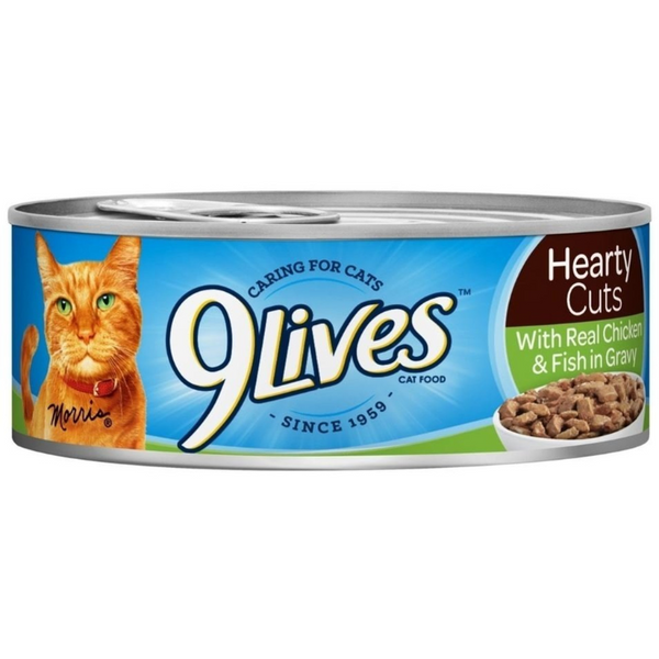 9 LIVES - GRAVY CLASSICS WET - CAT FOOD W/ REAL CHICKEN & FISH - 5.5OZ