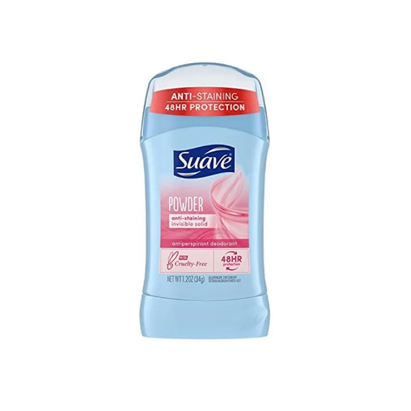 SUAVE - POWDER ANTI-STAINING INVISIBLE SOLID ANTIPERSPIRANT DEODORANT - 1,2OZ