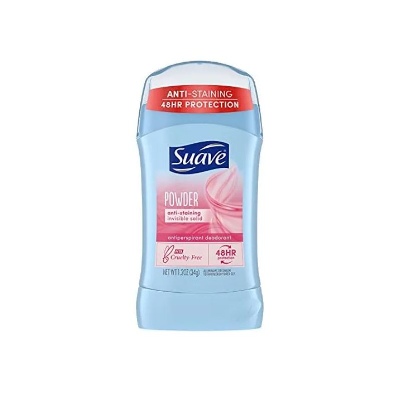 SUAVE - POWDER ANTI-STAINING INVISIBLE SOLID ANTIPERSPIRANT DEODORANT - 1,2OZ