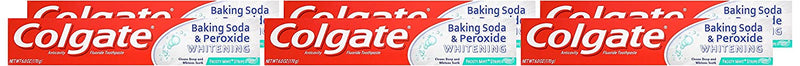 COLGATE Dentifrice Baking soda& Peroxide Whitening 170g (Menthe Fraiche)