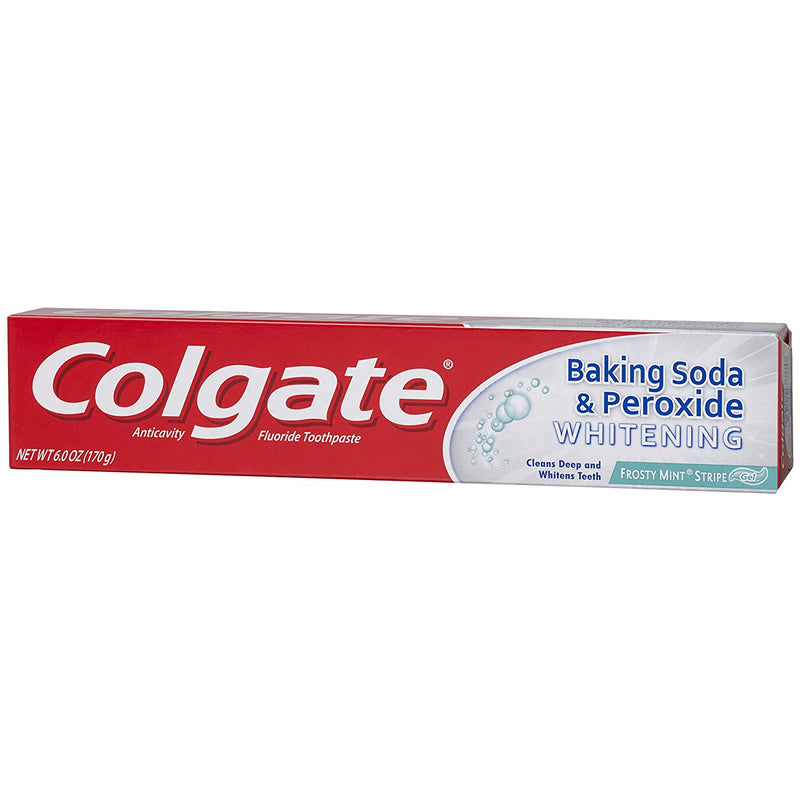 COLGATE Dentifrice Baking soda& Peroxide Whitening 170g (Menthe Fraiche)