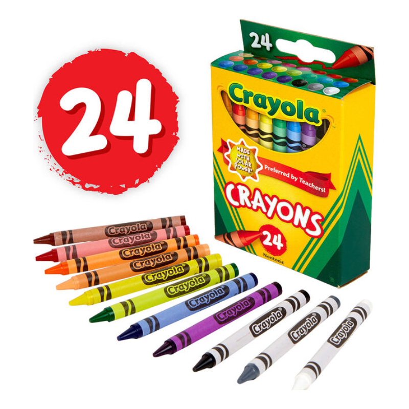 CRAYOLA CRAYONS (*24 CRAYONS)