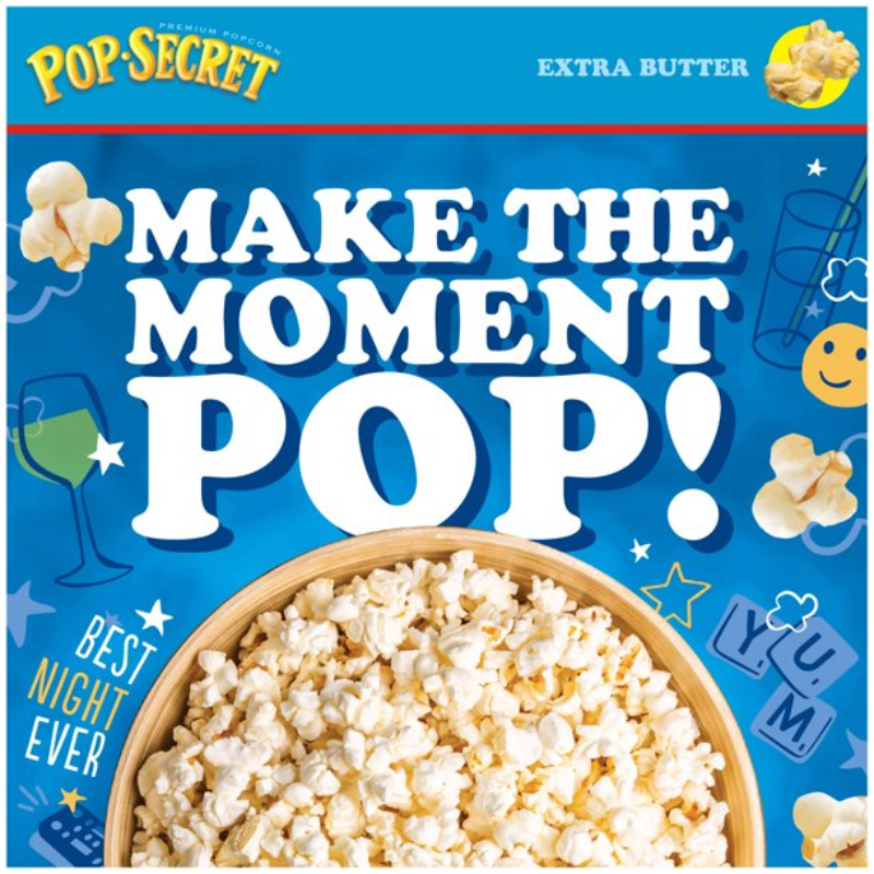 POP SECRET - EXTRA BUTTER POPCORN (3-CT) - 5.25 OZ