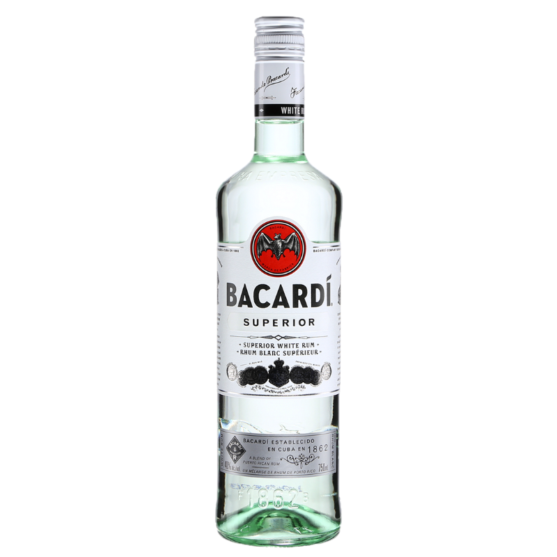 BACARDI - RHUM BLANC SUPERIEUR - 1L