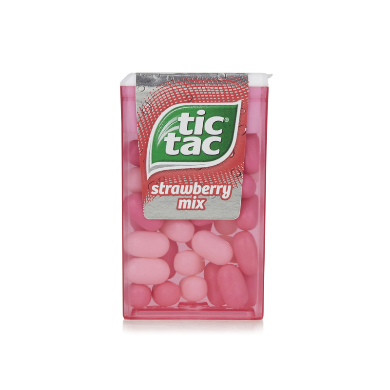 TIC TAC - MINI MÉLANGE DE FRAISES  - 12.4G