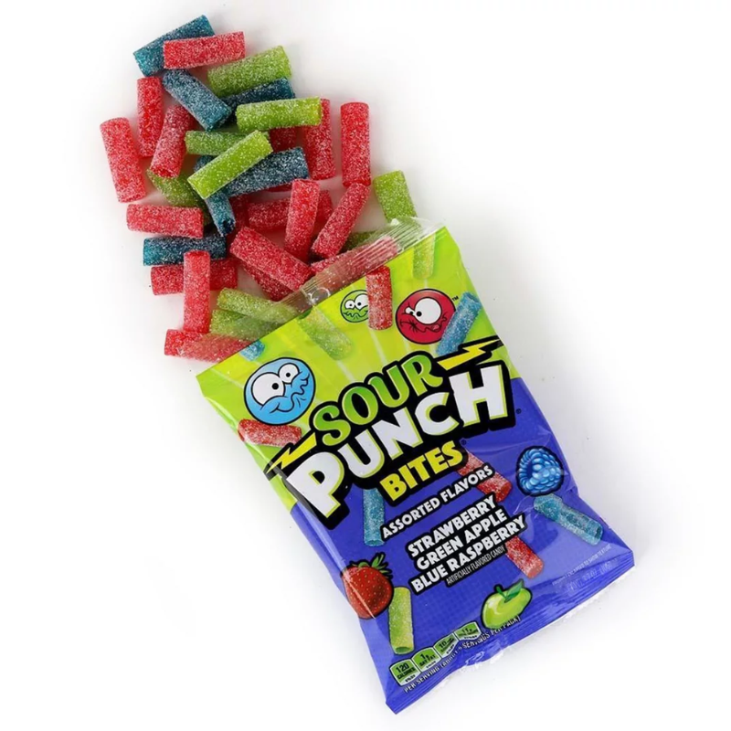 SOUR PUNCH BITES ASSORTED FLAVOR 3,7 OZ