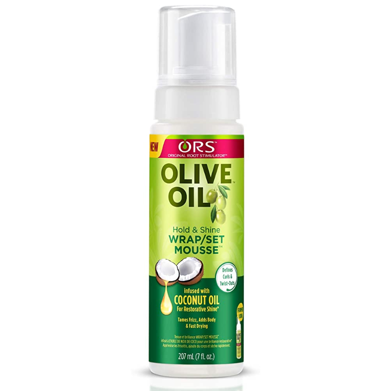 ORS - OLIVE OIL MOUSSE WRAP/SET HOLD & SHINE COCONUT OIL - 207 ML