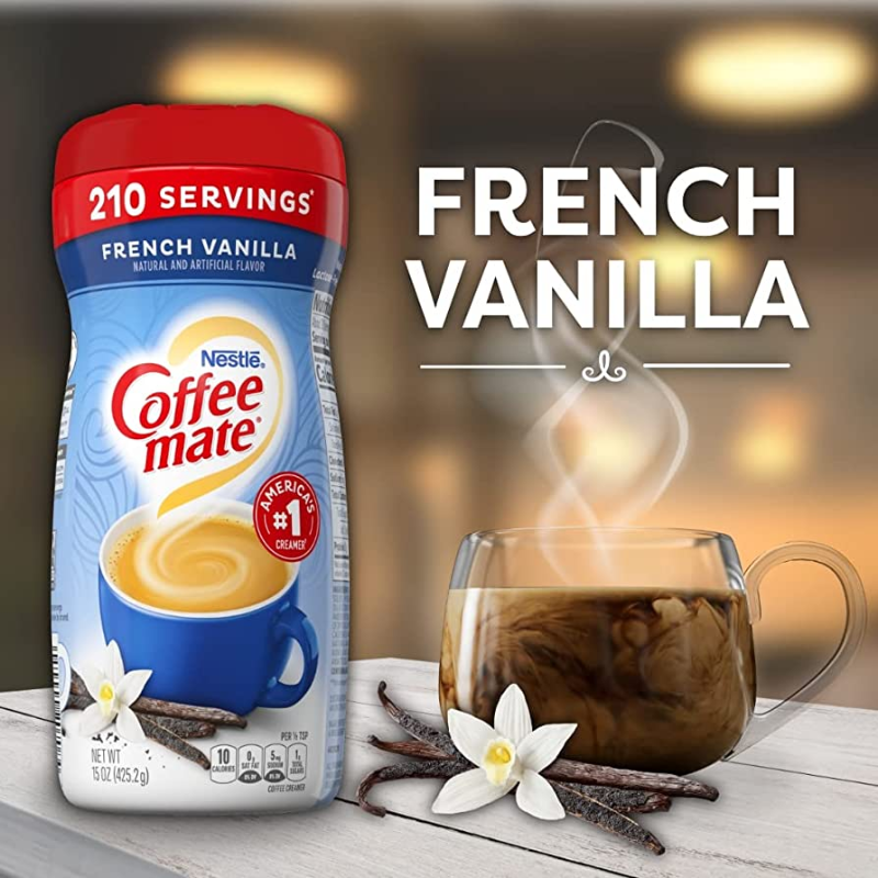 NESTLE - COFFEE MATE FRENCH VANILLA POWDER CREAMER - 425.2  G