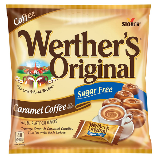 WERTHER' S ORIGINAL CARAMEL CAFÉ BONBONS SANS SUCRE