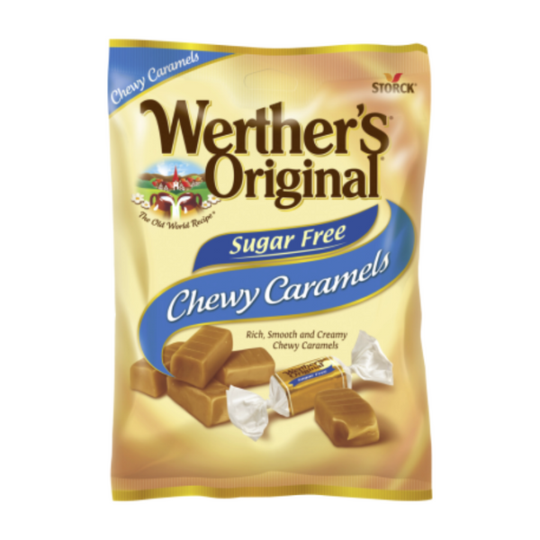 WERTHER'S ORIGINAL CHEWY CARAMEL SANS SUCRE 1.46 OZ