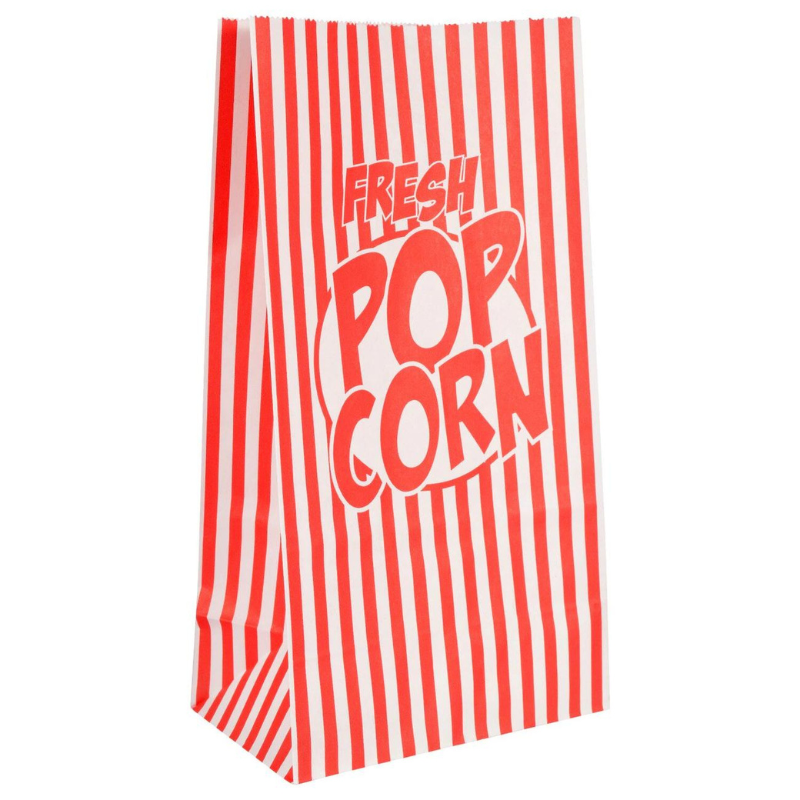ESSENTIALS SACS DE POP CORN (PACK DE 8)