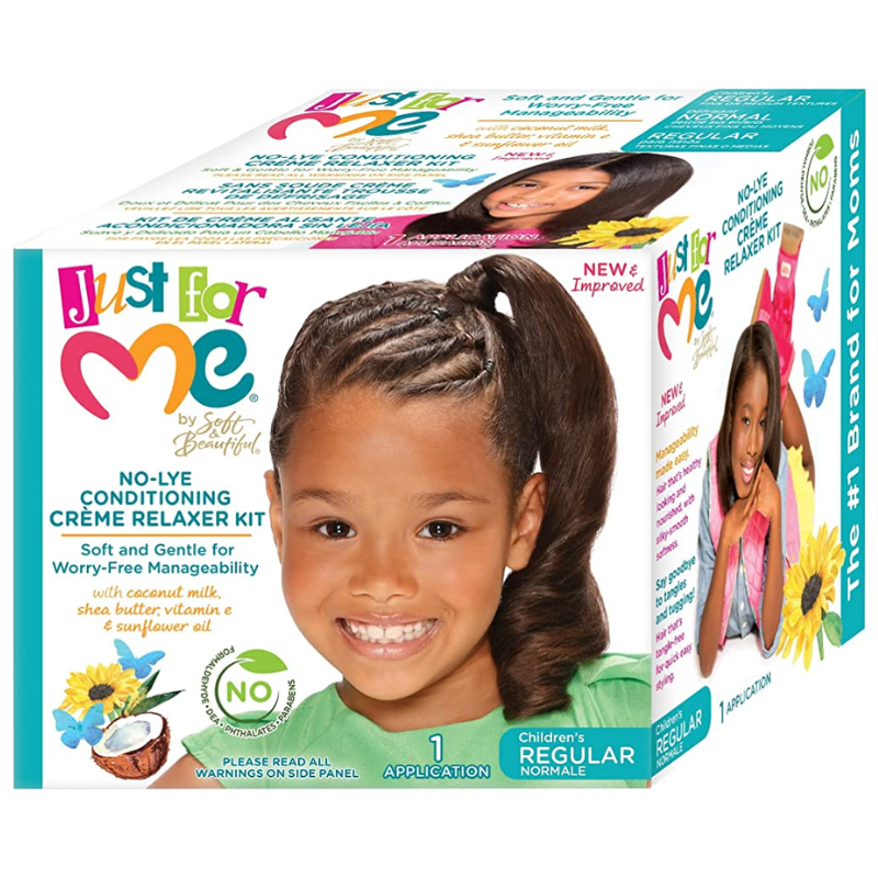 JUST FOR ME - NO-LYE CREME RELAXER KIT REGULAR