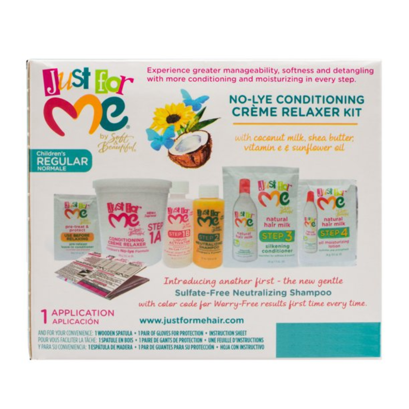 JUST FOR ME - NO-LYE CREME RELAXER KIT REGULAR